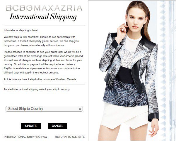 BCBGMAXAZRIA Extends Flagship Line To 100 Countries Retail