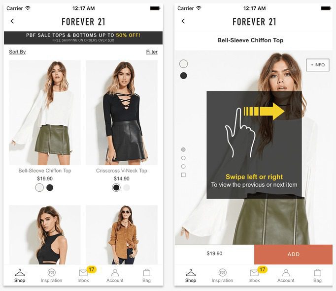 Forever 21 clothing outlet website