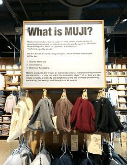 Muji signage